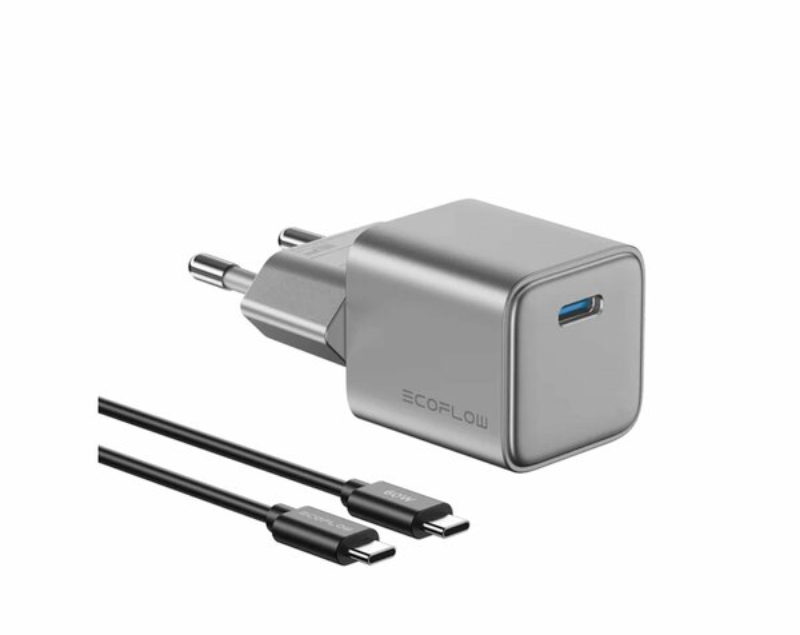 EcoFlow RAPID 30W GaN Şarj Cihazı (60W Kablo Dahil)